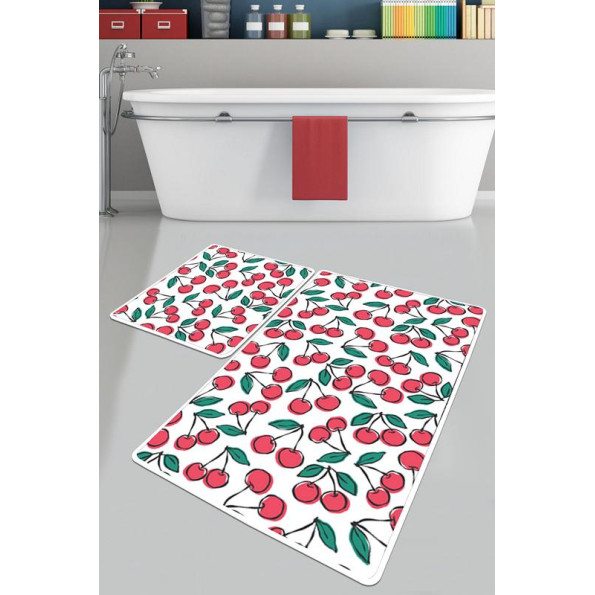 Набір ковриків для ванної кімнати Chilai Home CILIEGIA BANYO HALISI DJT 60x100+50x60