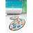 Набор ковриков для ванной Chilai Home FISH COLORFUL DJT 60x100 см + 50x60 см