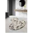 Набір ковриків для ванної кімнати Chilai Home FISH WHİTE DJT 60x100 см + 50x60 см