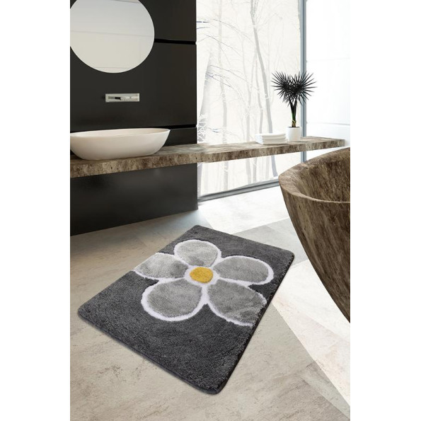 Коврик для ванной Chilai Home Flower Gri 60x100 см Коврик для ванной Chilai Home Flower Gri 60x100 см