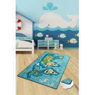 Коврик в детскую комнату Chilai Home MAP MAVI 100*160