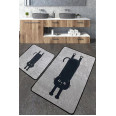 Набор ковриков для ванной комнаты Chilai Home COMFORT GRI 60х100 см + 50х60 см