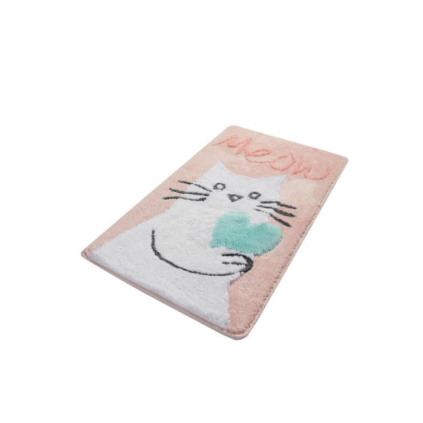 Коврик для ванной Chilai Home Kedicik Pembe 60x100 см Коврик для ванной Chilai Home Kedicik Pembe 60x100 см