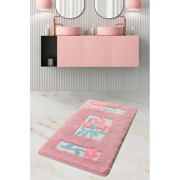 Коврик для ванной Chilai Home Linda Pembe 60x100 см