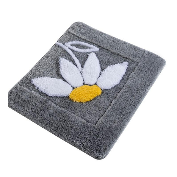 Коврик для ванної кімнати Chilai Home Daisy Gri 50x60 см