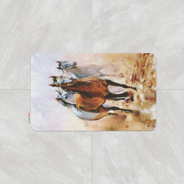 Коврик для ванної кімнати Tabe Horses 60x100 см