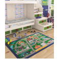 Коврик в детскую комнату Confetti Traffic Lanes Yesil 100x150