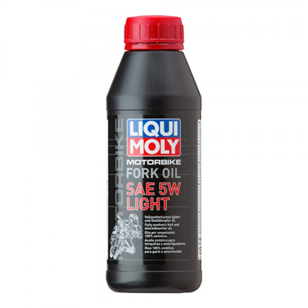 Масло для мотовілок і амортизаторів - LIQUI MOLY Motorbike Fork Oil 5W Light 0.5 л. - Фото 1