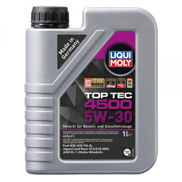 Синтетичне моторне масло - LIQUI MOLY Top Tec 4500 5W-30 1 л.