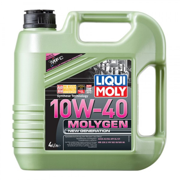 Полусинтетическое моторное масло - LIQUI MOLY Molygen New Generation 10W-40 4 л.