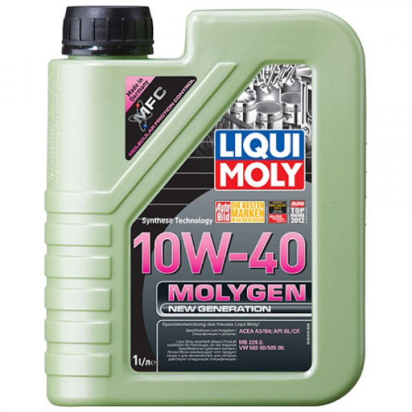 Полусинтетическое моторное масло - LIQUI MOLY Molygen New Generation 10W-40 1 л.