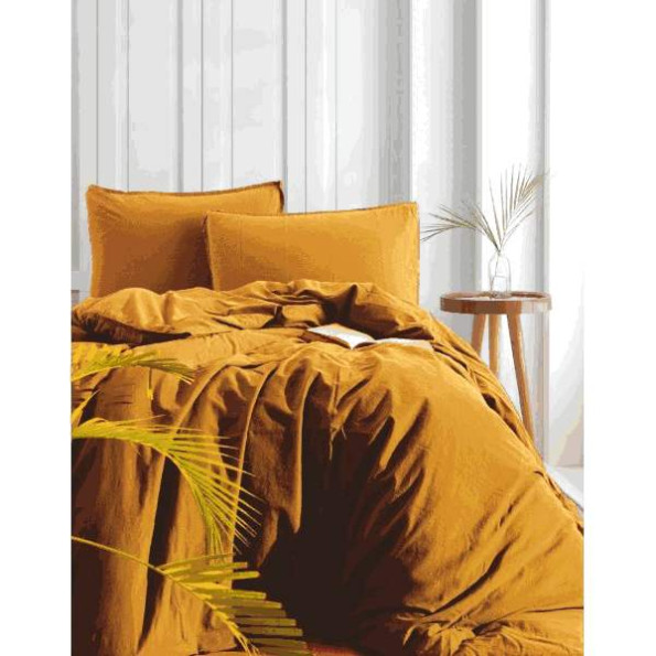 Комплект постельного белья SoundSleep Stonewash Adriatic Горчица евро