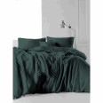 Полуторный комплект постельного белья SoundSleep Muslin Dark Green, ранфорс