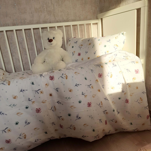 Подростковый комплект постельного белья Flowers SoundSleep муслин -
                                                        Фото 2