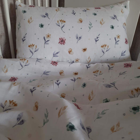 Подростковый комплект постельного белья Flowers SoundSleep муслин -
                                                        Фото 4