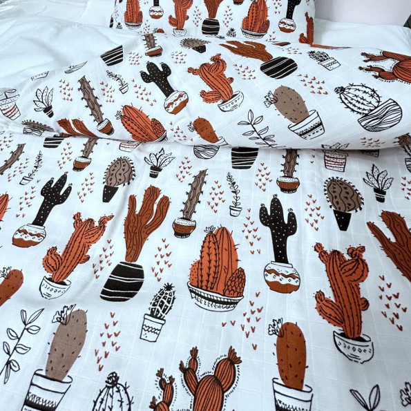 Підлітковий комплект постільної білизни Cactus SoundSleep муслін -
                                                        Фото 3