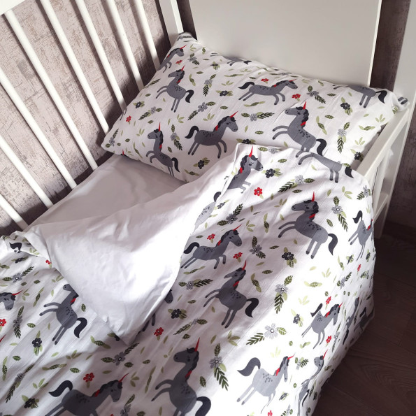 Комплект постельного белья в кроватку Unicorn SoundSleep муслин