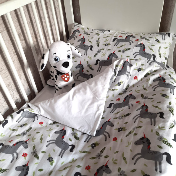 Комплект постельного белья в кроватку Unicorn SoundSleep муслин -
                                                        Фото 2