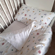 Комплект постельного белья в кроватку Flowers SoundSleep муслин