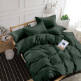 Комплект постільної білизни SoundSleep Stripe Dark Green сатин-страйп темно-зелений євро
