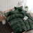 Комплект постільної білизни SoundSleep Stripe Dark Green сатин-страйп темно-зелений сімейний