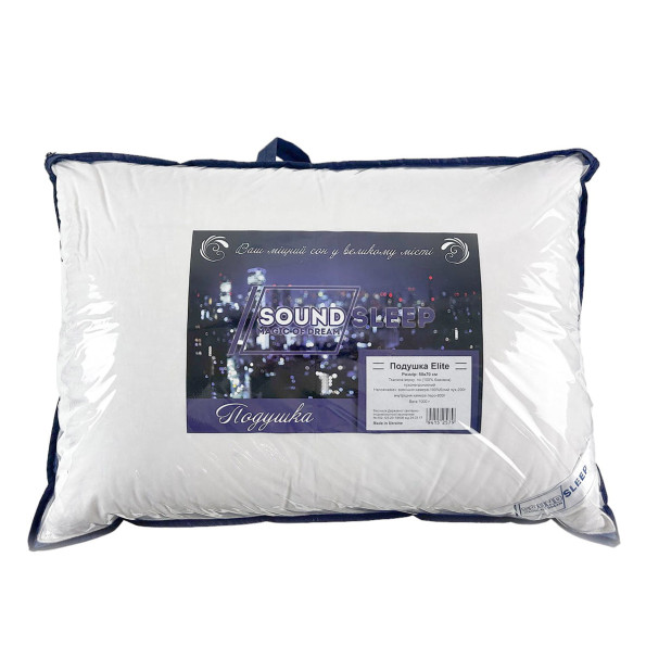Подушка SoundSleep Elite трикамерна білий пух 50х70 см біла -
Фото 2 Подушка SoundSleep Elite трикамерна білий пух 50х70 см біла -
Фото 2