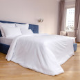 Простирадло SoundSleep готель сатин-страйп 240х260 см біле