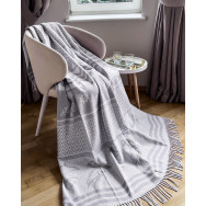Плед хлопковый SoundSleep Angels серый 140х200 см