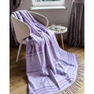 Плед хлопковый SoundSleep Angels сиреневый 140х200 см