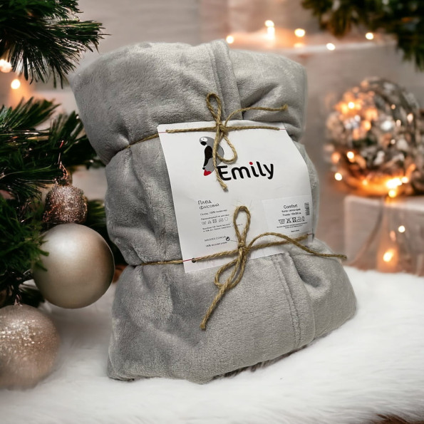 Плед велсофт Comfort Emily светло-серый 150х200 см -
Фото 2 Плед велсофт Comfort Emily светло-серый 150х200 см -
Фото 2