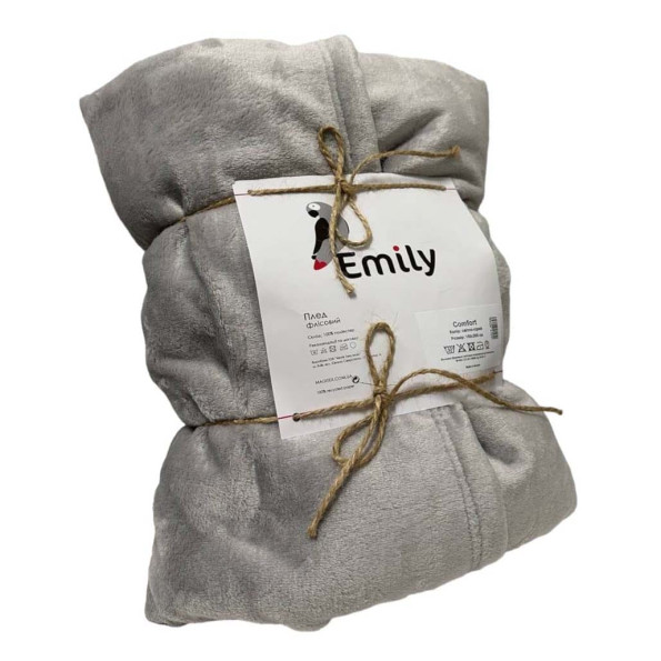 Плед велсофт Comfort Emily светло-серый 150х200 см -
Фото 3 Плед велсофт Comfort Emily светло-серый 150х200 см -
Фото 3