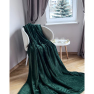 Плед велсофт Manner Dark Green Emily 150х200 см