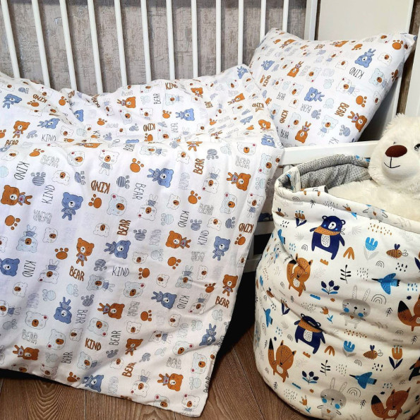 Комплект постільної білизни дитячий Sleeping bears SoundSleep фланель -
                                                        Фото 3
