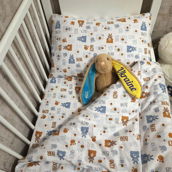Комплект постільної білизни дитячий Sleeping bears SoundSleep фланель -
                                                        Фото 5