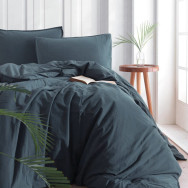 Комплект постельного белья SoundSleep Stonewash Adriatic Light Green семейный светло-зеленый Комплект постельного белья SoundSleep Stonewash Adriatic Light Green семейный светло-зеленый