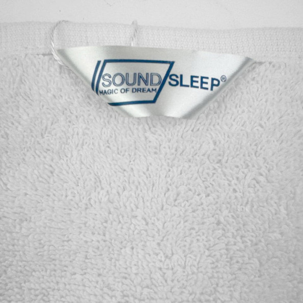 Рушник махровий з петелькою SoundSleep Lenity білий 70х140 см -
                                                        Фото 5