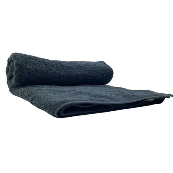 Рушник махровий з петелькою SoundSleep Delicat темно-сірий 50х90 см -
                                                        Фото 5
