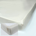 Простынь на резинке из ранфорса SoundSleep PR80R-Ran-104 Cream кремовая 160х200 см