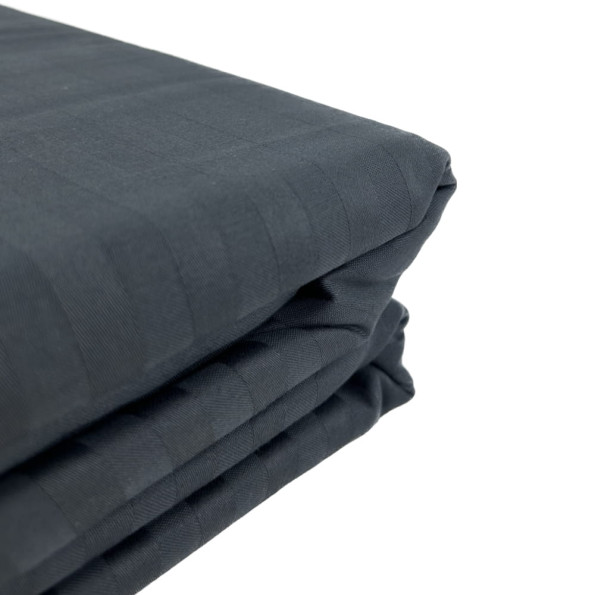 Комплект постільної білизни SoundSleep Stripe Dark Grey сатин-страйп темно-сірий сімейний -
                                                        Фото 4