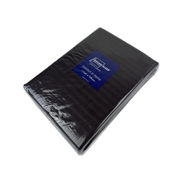 Комплект постільної білизни SoundSleep Stripe Chocolate сатин-страйп шоколад сімейний -
                                                        Фото 2