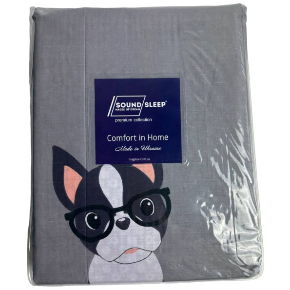 Комплект постільної білизни French bulldog SoundSleep підлітковий -
                                                        Фото 2