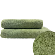 Полотенце махровое с петелькой SoundSleep Delicat олива 50х90 см