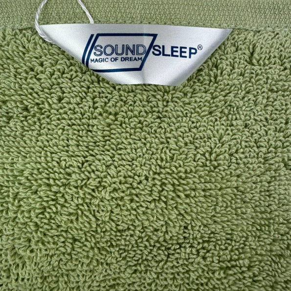 Рушник махровий з петелькою SoundSleep Delicat олива 50х90 см -
                                                        Фото 5