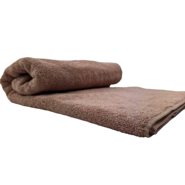 Рушник махровий з петелькою SoundSleep Delicat бежевий 70х140 см -
                                                        Фото 4