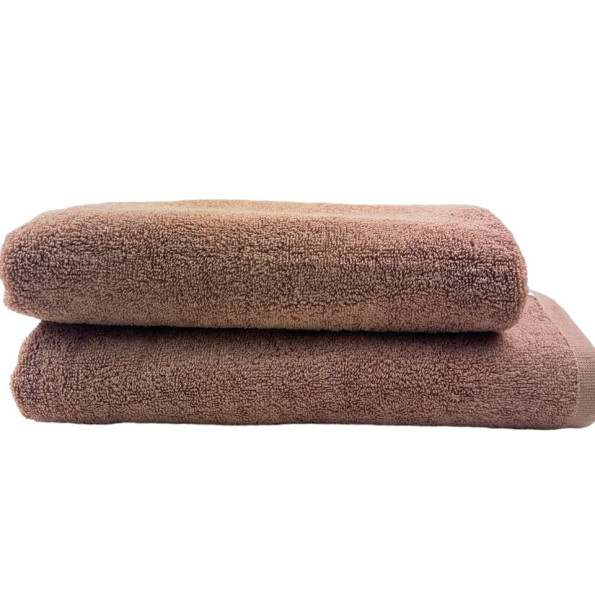 Рушник махровий з петелькою SoundSleep Delicat бежевий 70х140 см -
                                                        Фото 3