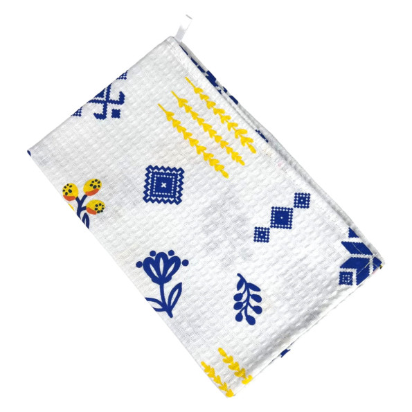 Полотенце кухонное вафельное SoundSleep Ornament сине-белое 30х50 см -
Фото 2 Полотенце кухонное вафельное SoundSleep Ornament сине-белое 30х50 см -
Фото 2