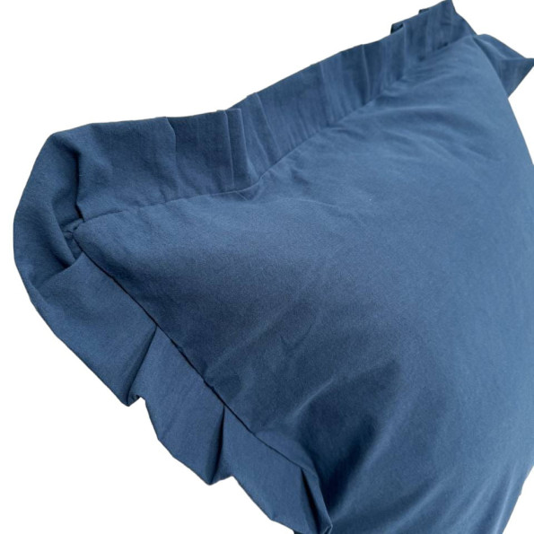 Наволочка декоративная с рюшами Stonewash Dark Blue SoundSleep 45х45 см -
Фото 4 Наволочка декоративная с рюшами Stonewash Dark Blue SoundSleep 45х45 см -
Фото 4
