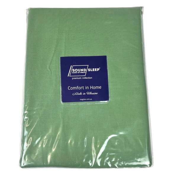 Комплект постельного белья Soft Green SoundSleep бязь зеленый полуторный -
                                                        Фото 2