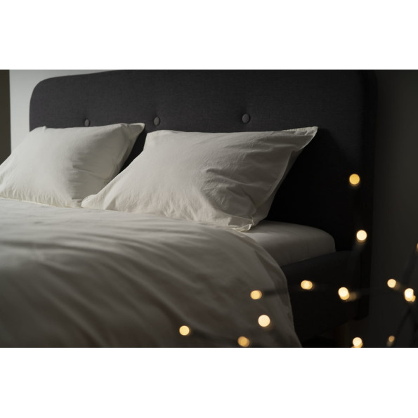 Комплект постільної білизни SoundSleep Stonewash Adriatic milky сімейний молочний -
                                                        Фото 4