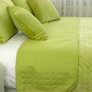 Покрывало велюровое стеганое Tenderness SoundSleep олива 200х220 см